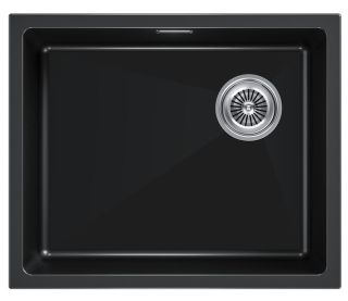 Мойка кухонная Paulmark Lumi LU55SK-BLM чёрный металлик